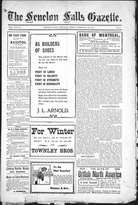 Fenelon Falls Gazette, 12 Feb 1909