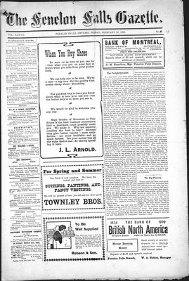 Fenelon Falls Gazette, 26 Feb 1909