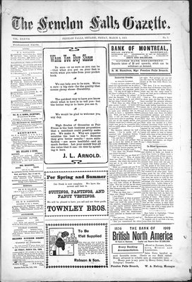 Fenelon Falls Gazette, 5 Mar 1909