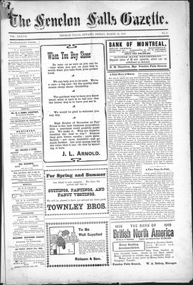 Fenelon Falls Gazette, 12 Mar 1909