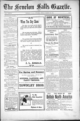 Fenelon Falls Gazette, 26 Mar 1909