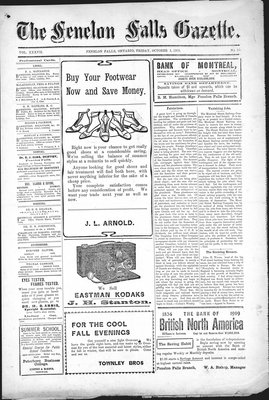 Fenelon Falls Gazette, 1 Oct 1909