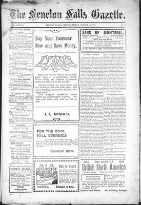 Fenelon Falls Gazette, 15 Oct 1909