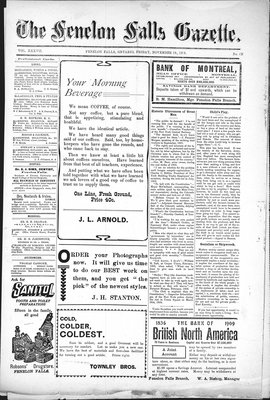 Fenelon Falls Gazette, 19 Nov 1909