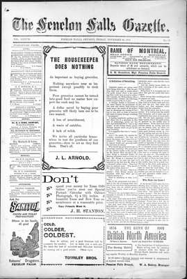 Fenelon Falls Gazette, 26 Nov 1909