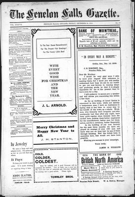 Fenelon Falls Gazette, 24 Dec 1909