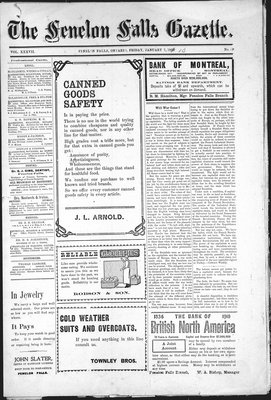 Fenelon Falls Gazette, 7 Jan 1910