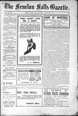 Fenelon Falls Gazette, 18 Feb 1910