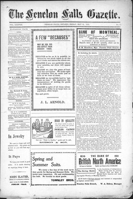 Fenelon Falls Gazette, 13 May 1910