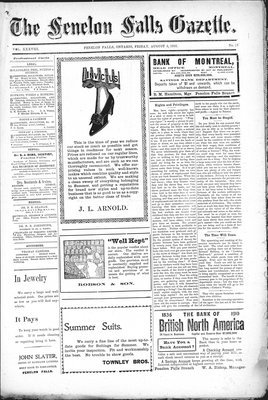 Fenelon Falls Gazette, 5 Aug 1910