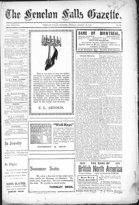 Fenelon Falls Gazette, 12 Aug 1910