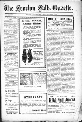 Fenelon Falls Gazette, 9 Sep 1910