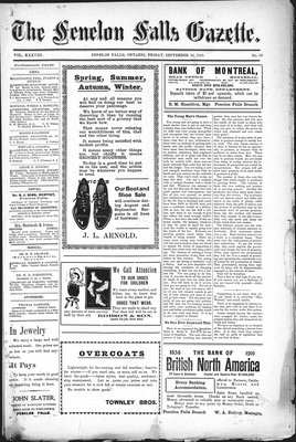 Fenelon Falls Gazette, 16 Sep 1910