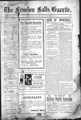 Fenelon Falls Gazette, 30 Sep 1910