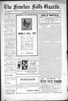 Fenelon Falls Gazette, 25 Nov 1910