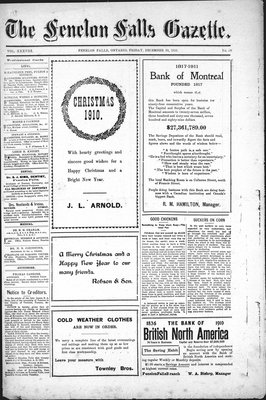 Fenelon Falls Gazette, 30 Dec 1910