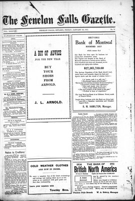 Fenelon Falls Gazette, 20 Jan 1911