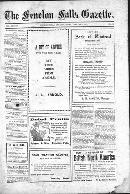 Fenelon Falls Gazette, 27 Jan 1911