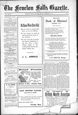 Fenelon Falls Gazette, 3 Feb 1911