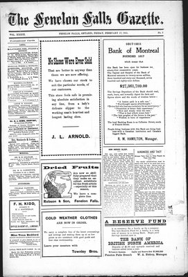 Fenelon Falls Gazette, 17 Feb 1911