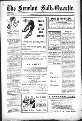 Fenelon Falls Gazette, 11 Aug 1911