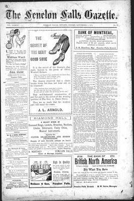 Fenelon Falls Gazette, 1 Sep 1911