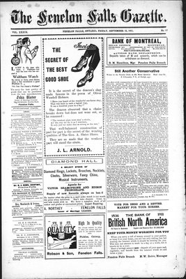 Fenelon Falls Gazette, 15 Sep 1911