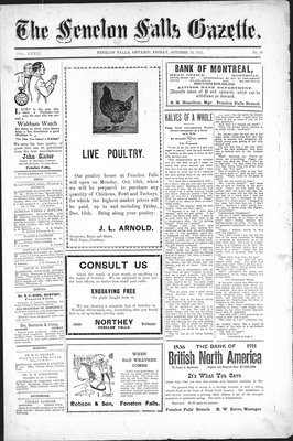 Fenelon Falls Gazette, 13 Oct 1911