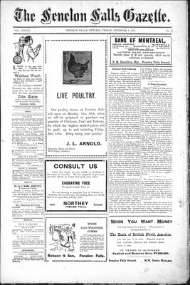 Fenelon Falls Gazette, 1 Dec 1911