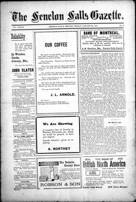 Fenelon Falls Gazette, 26 Jan 1912