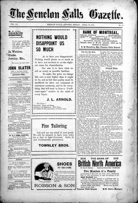 Fenelon Falls Gazette, 19 Apr 1912