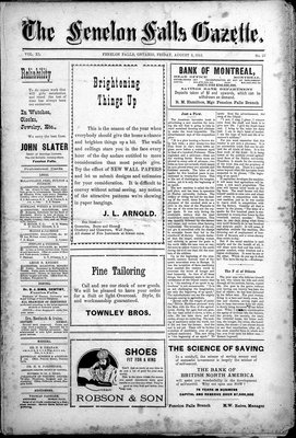 Fenelon Falls Gazette, 9 Aug 1912