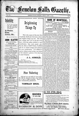 Fenelon Falls Gazette, 6 Sep 1912