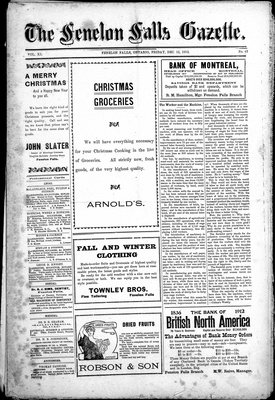 Fenelon Falls Gazette, 13 Dec 1912