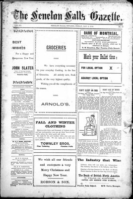 Fenelon Falls Gazette, 3 Jan 1913