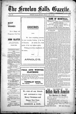 Fenelon Falls Gazette, 10 Jan 1913