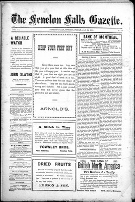 Fenelon Falls Gazette, 24 Jan 1913