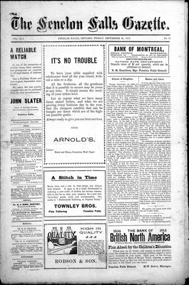 Fenelon Falls Gazette, 26 Sep 1913