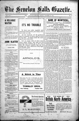 Fenelon Falls Gazette, 24 Oct 1913