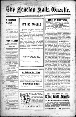 Fenelon Falls Gazette, 7 Nov 1913