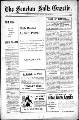 Fenelon Falls Gazette, 9 Jan 1914