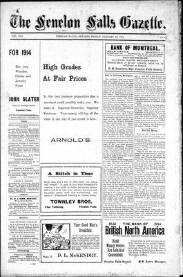 Fenelon Falls Gazette, 23 Jan 1914