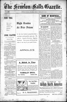 Fenelon Falls Gazette, 6 Feb 1914