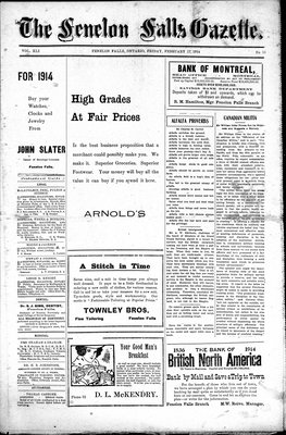 Fenelon Falls Gazette, 27 Feb 1914