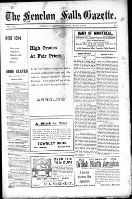 Fenelon Falls Gazette, 20 Mar 1914