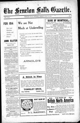 Fenelon Falls Gazette, 31 Jul 1914