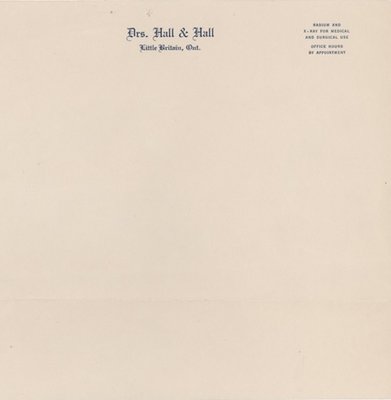 Drs. Hall & Hall Stationery