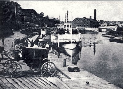 Early view of dock at McDonnell Park