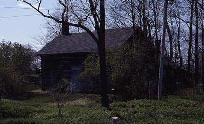 Log cabin, Highway 35, Cameron