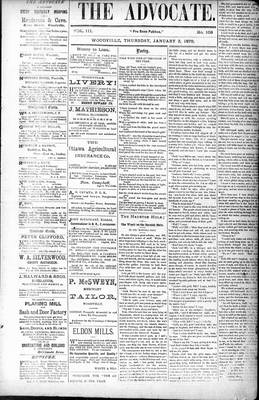 Woodville Advocate (1878), 2 Jan 1879